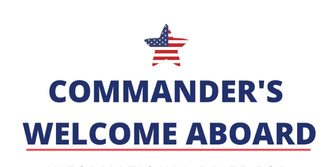 Commander's Welcome Aboard Brief